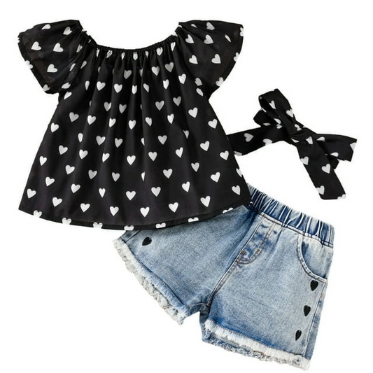 Heart Print 3-Piece Set