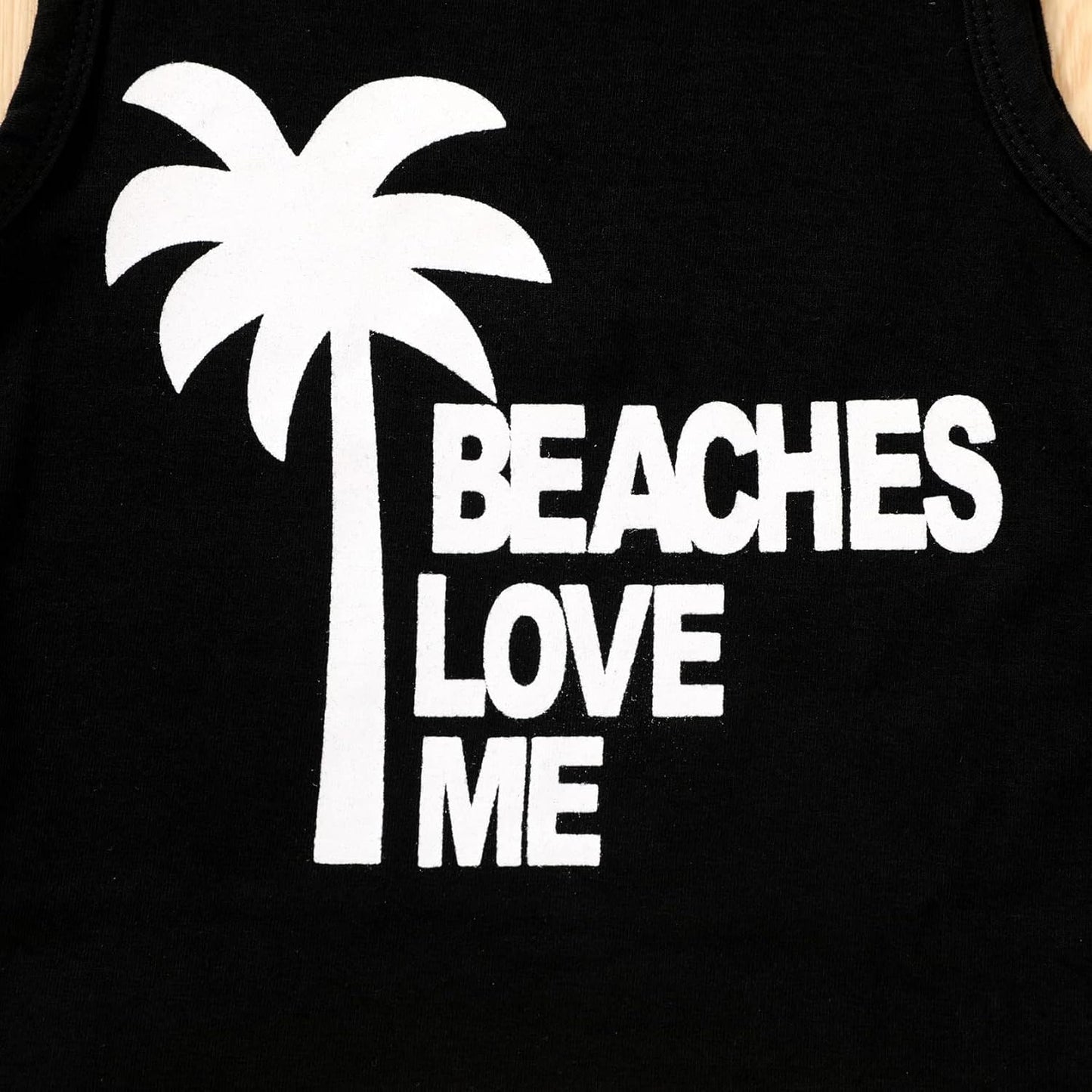Toddler Baby Boy Summer Clothes Beaches Love Me Sleeveless Vest Tops+Shorts Kid Casual Outfits