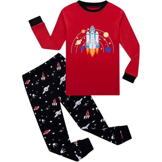 Cotton Long Sleeve PJs – Boys