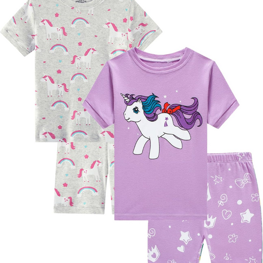 Cotton Summer PJs – Girls