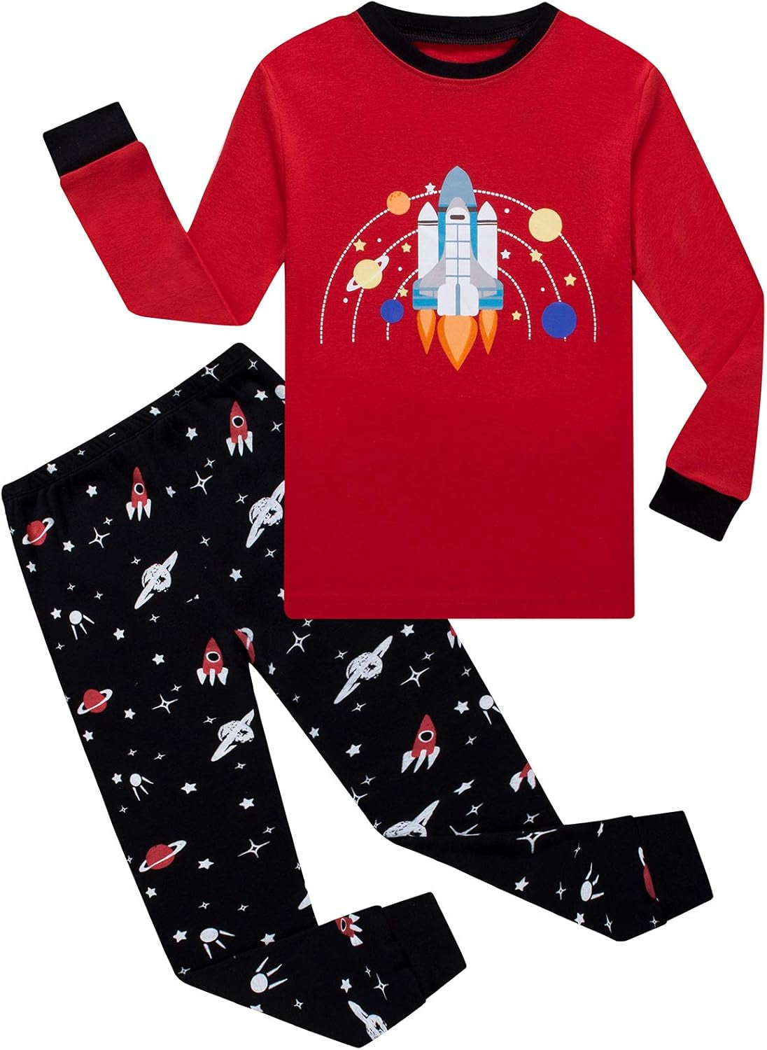 Boy Pajamas Long Sleeve Cotton Kids Clothes Toddler Boys Sleepwear