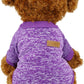 Pet Dog Classic Knitwear Sweater,Soft Fleece Coat for Small,Medium,Large Dog,Warm Pet Dog Cat Clothes,Soft Puppy Customes 2 Color (M, Purple)
