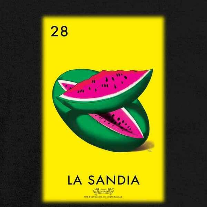 La Sandia Watermelon Loteria Card Mexican Bingo Youth Kids Girl Boy T-Shirt