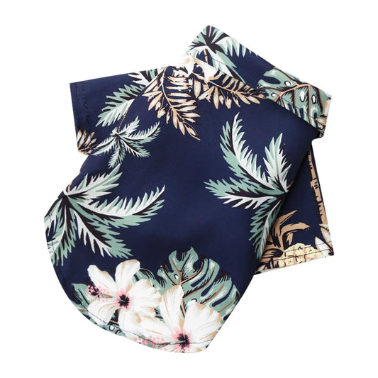 Fshinging Pet Summer T Shirts Hawaii Style Floral Dog Shirt Hawaiian Printed Pet T Shirts Breathable Cool Clothes Beach Seaside Puppy Shirt Sweatshirt for Puppy Plaid Dog Sweater Dog Vests For