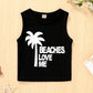Toddler Baby Boy Summer Clothes Beaches Love Me Sleeveless Vest Tops+Shorts Kid Casual Outfits