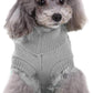 Small Dog Sweaters Knitted Pet Cat Warm Dog Sweatshirt Winter Clothes Kitten Puppy Sweater (Medium, Grey)