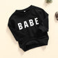 Infant Toddler Baby Girls Boys Mamas Girl Pullover Sweatshirt Top Long Sleeve Casual Sweater Blouse Fall Clothes Outfits