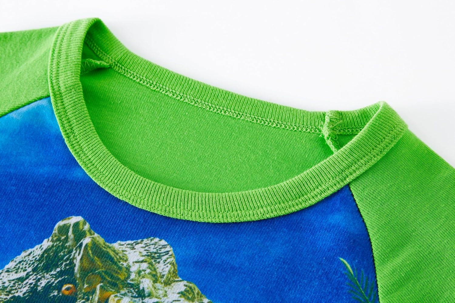 Pajamas for Boys Dinosaur Rocket Space 4-Piece Pjs Long Sleeve Sets Sleepwear 2-12 Years