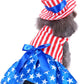 Dog 4Th of July Costume and Hat, Pet Puppy 4Th of July Outfit Clothes Patriotic Striped Dress for Small Medium Dog Cat